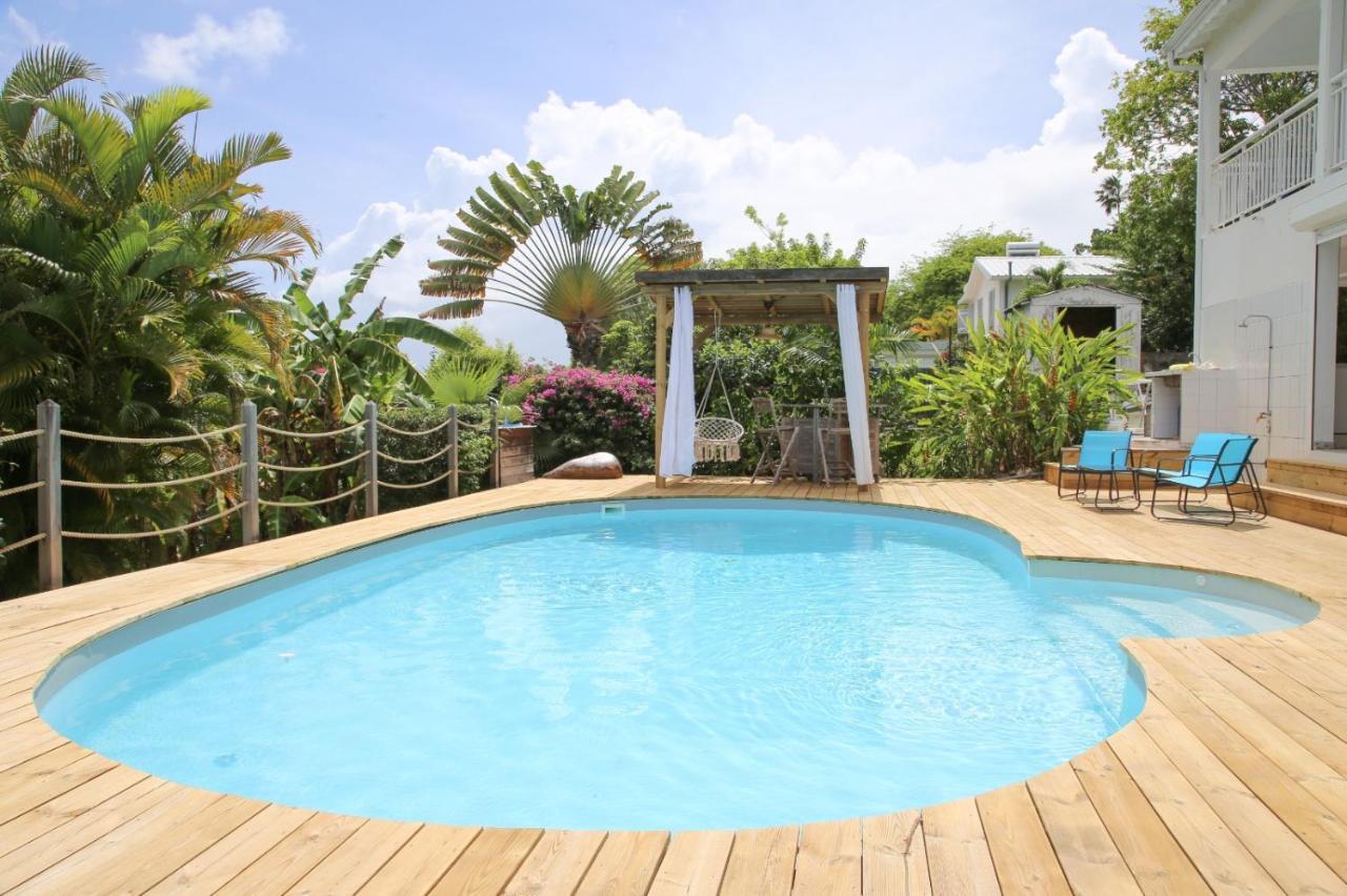L Orchidee Bleue, Bas De Villa, Vue Mer, Piscine Privee Sainte-Anne  Exterior foto
